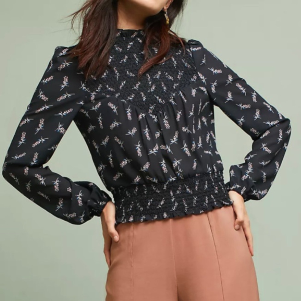 Lianna Floral Blouse, Anthro Plenty by Tracy Reese